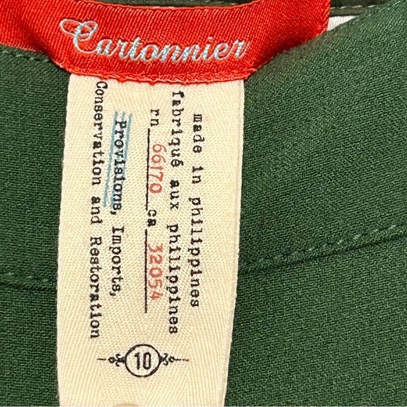 Anthropologie Cartonnaire Charlie Green Tapered Side Zipper Ski-Lodge Pants 10 - Picture 12 of 14